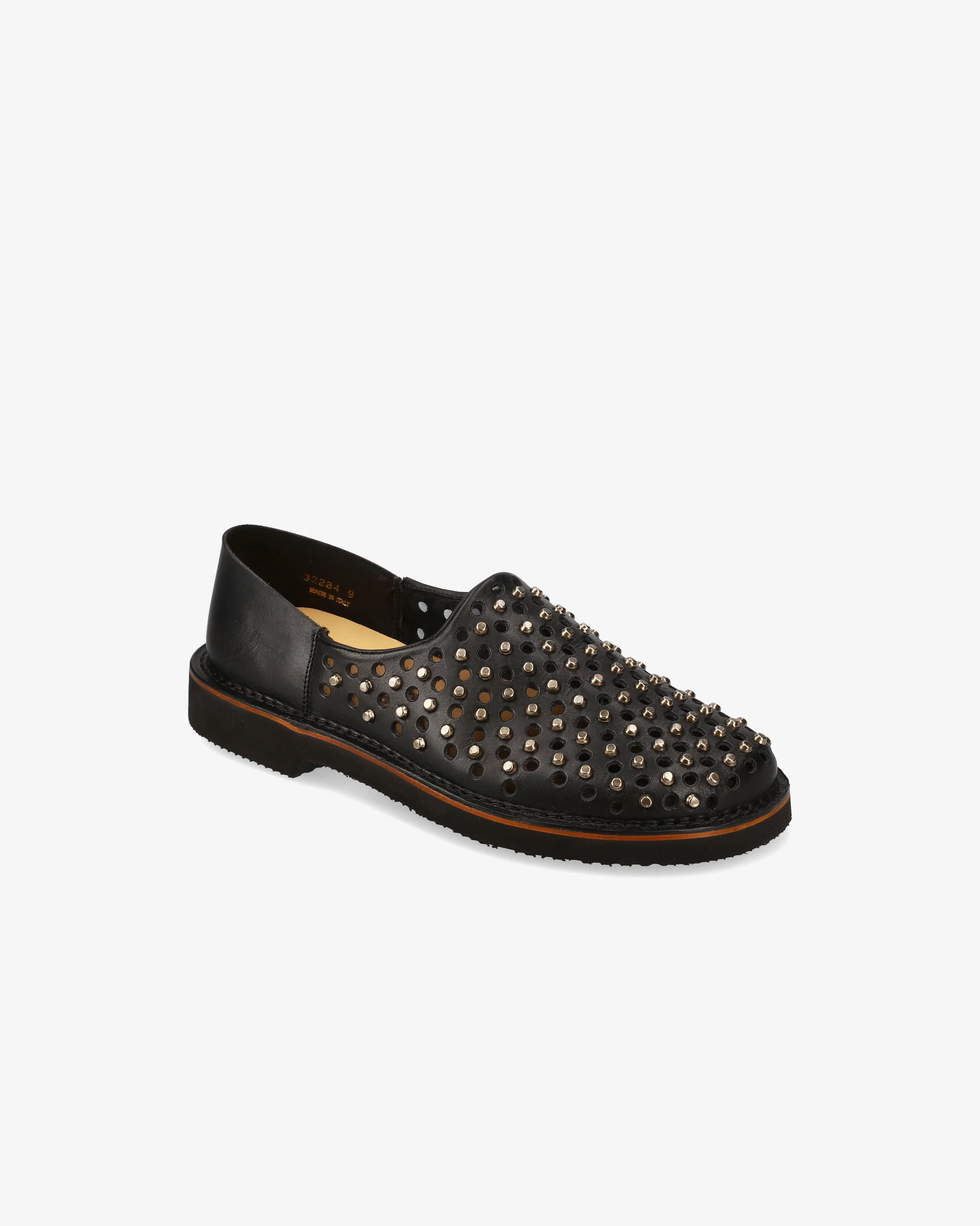 Slip-On with Studs and Gunmetal Finish