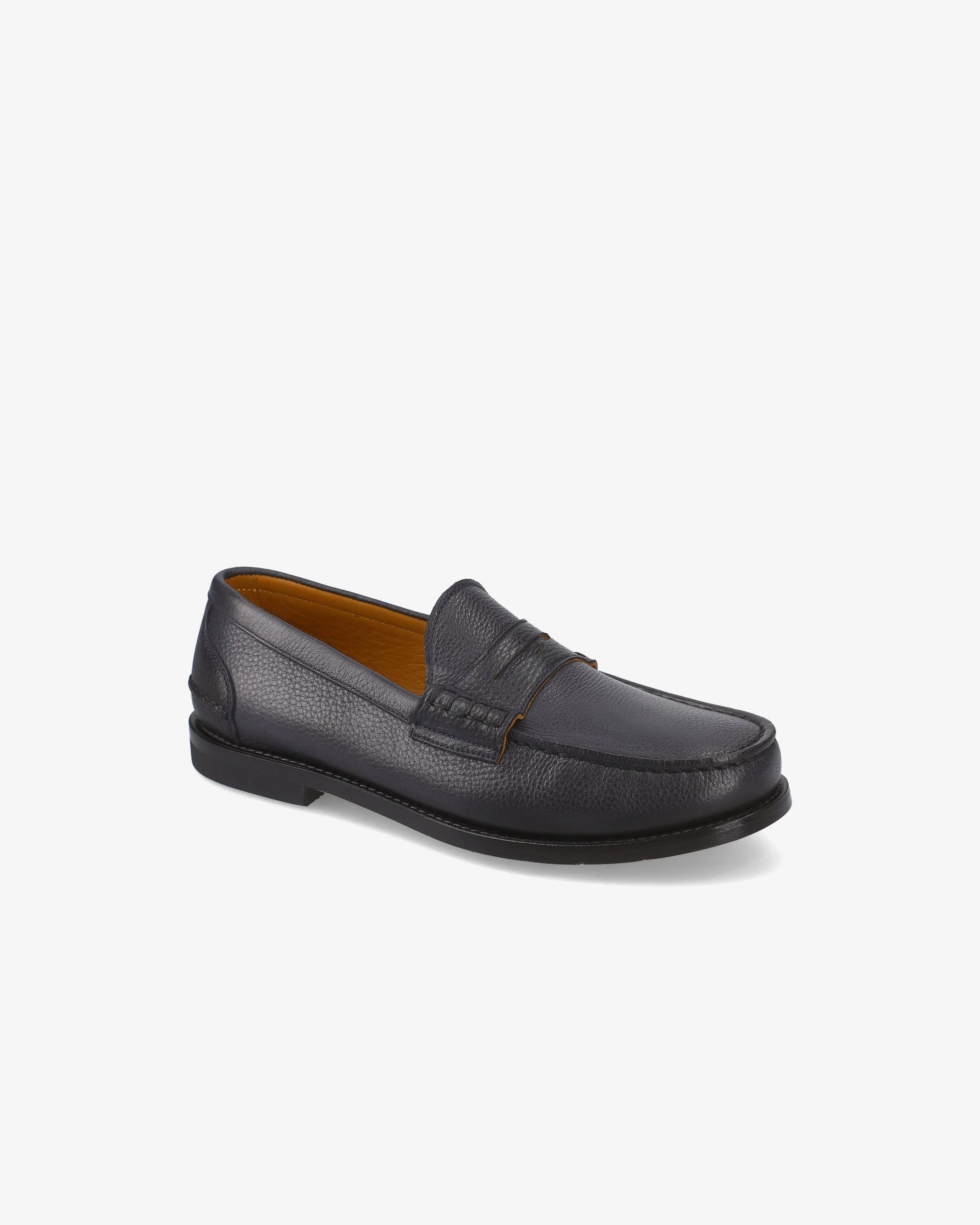 Calfskin Leather Loafer with Leather Sole