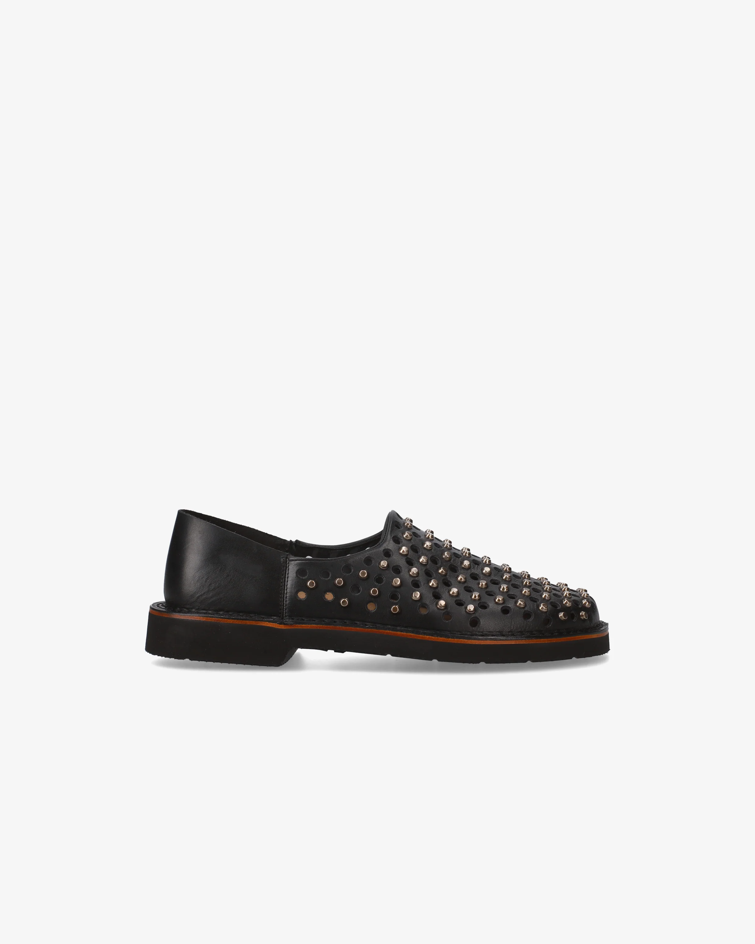 Slip-On with Studs and Gunmetal Finish