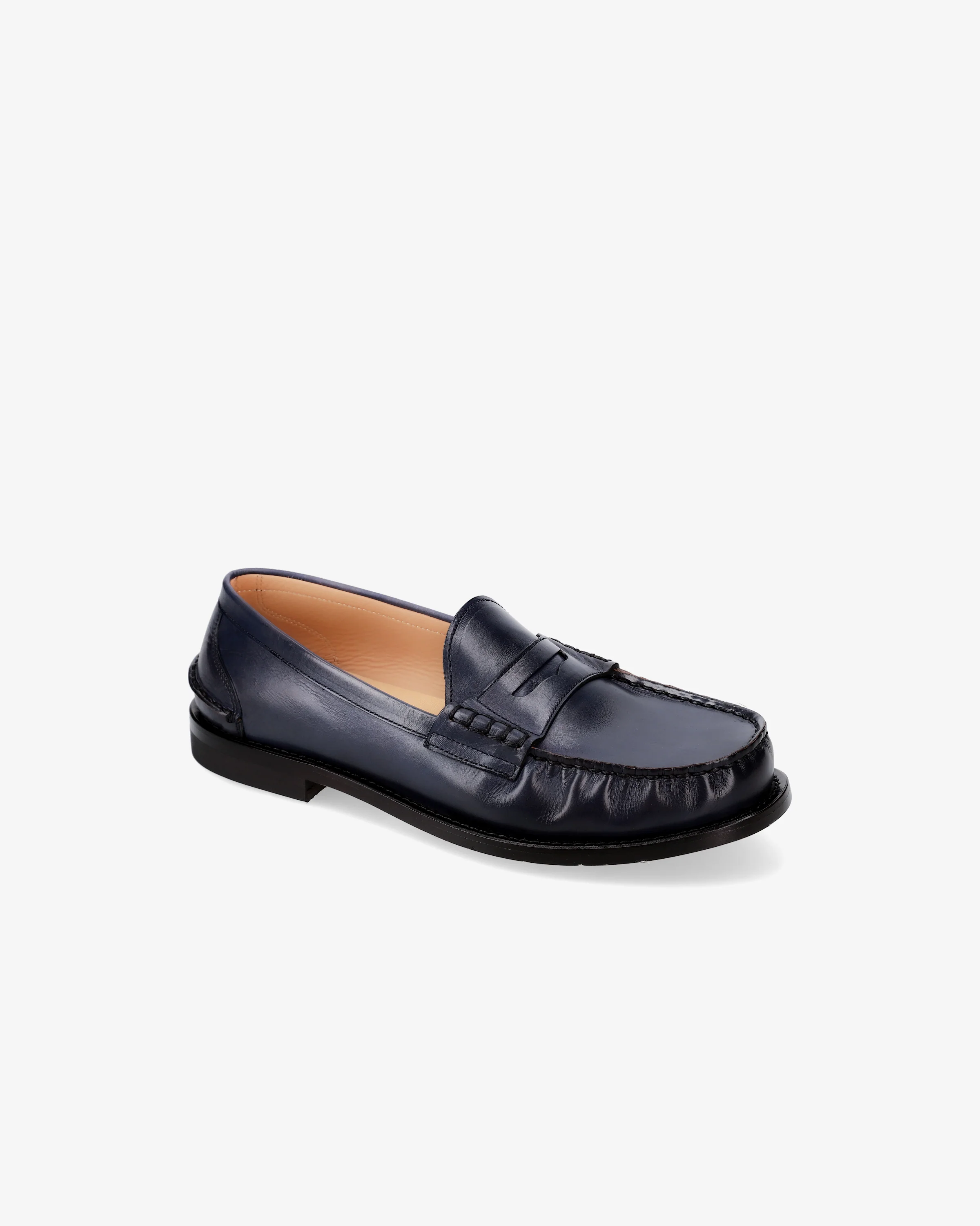 Calfskin Leather Loafer with Leather Sole