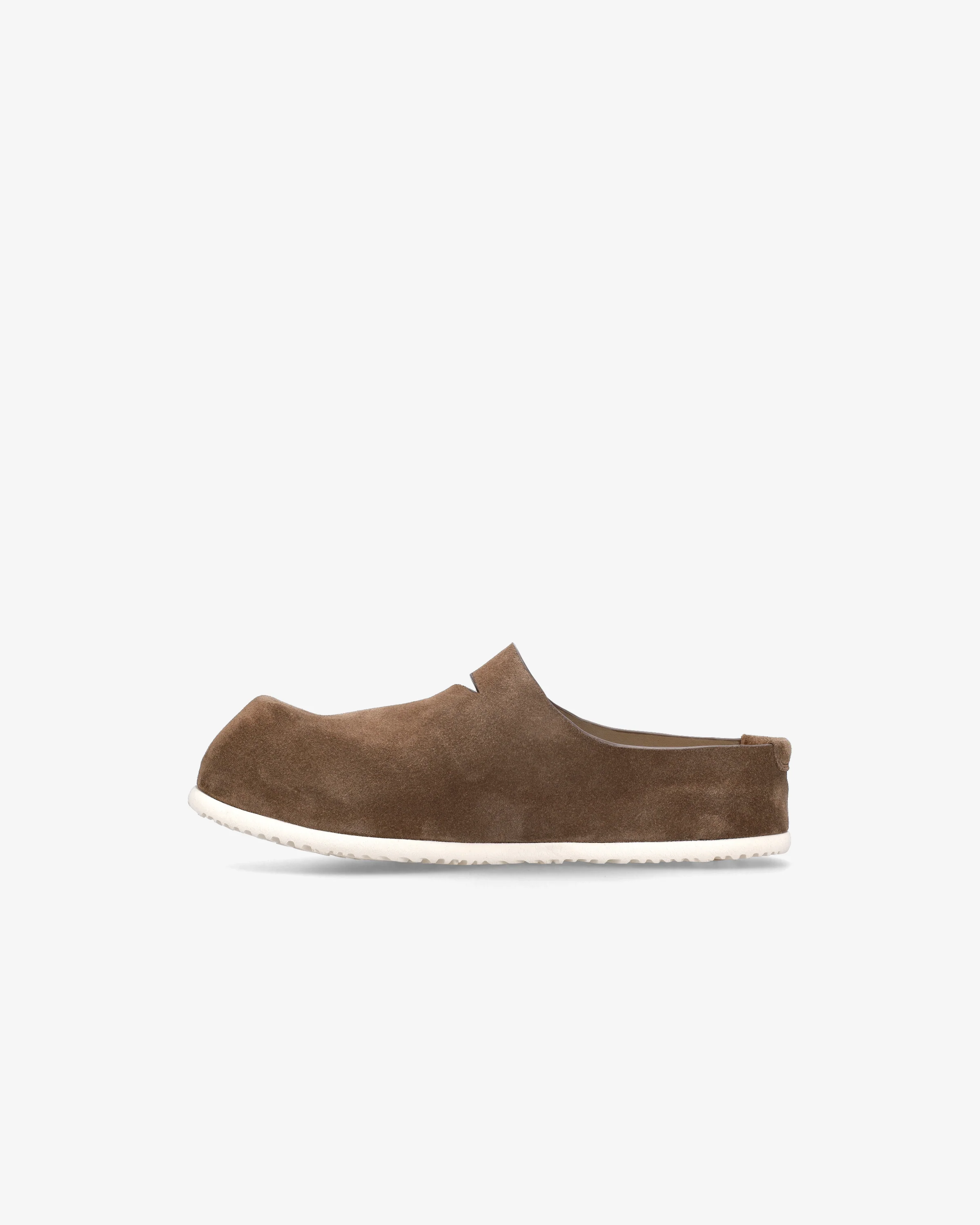 Suede clog