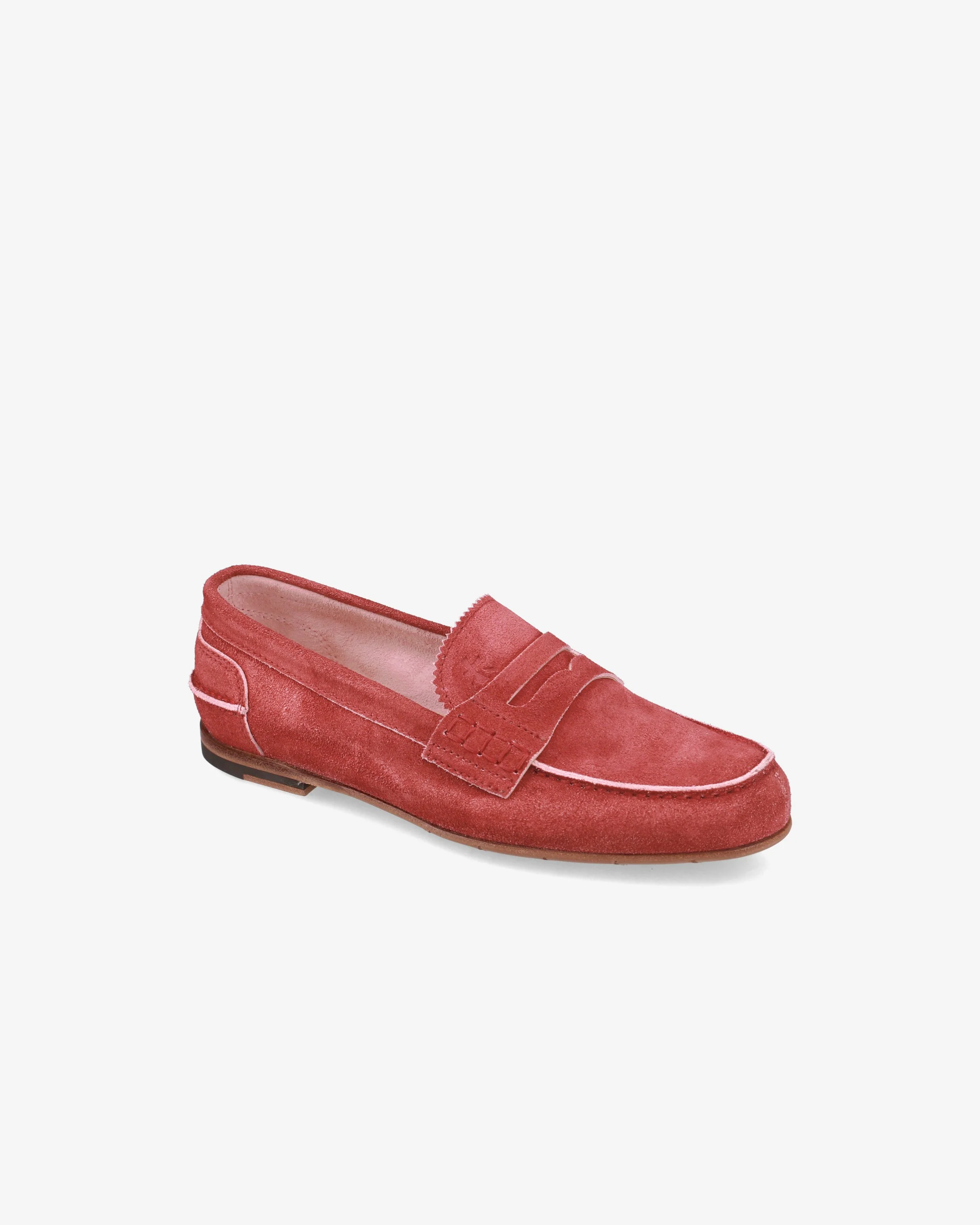 Low Heel Suede Loafer