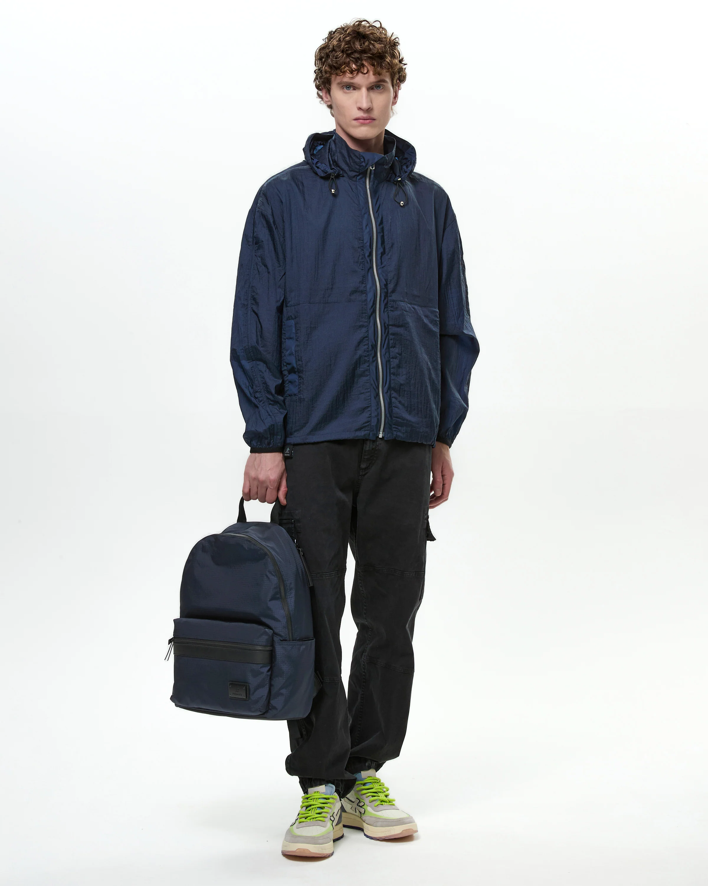 Blue Ripstop Windbreaker Jacket