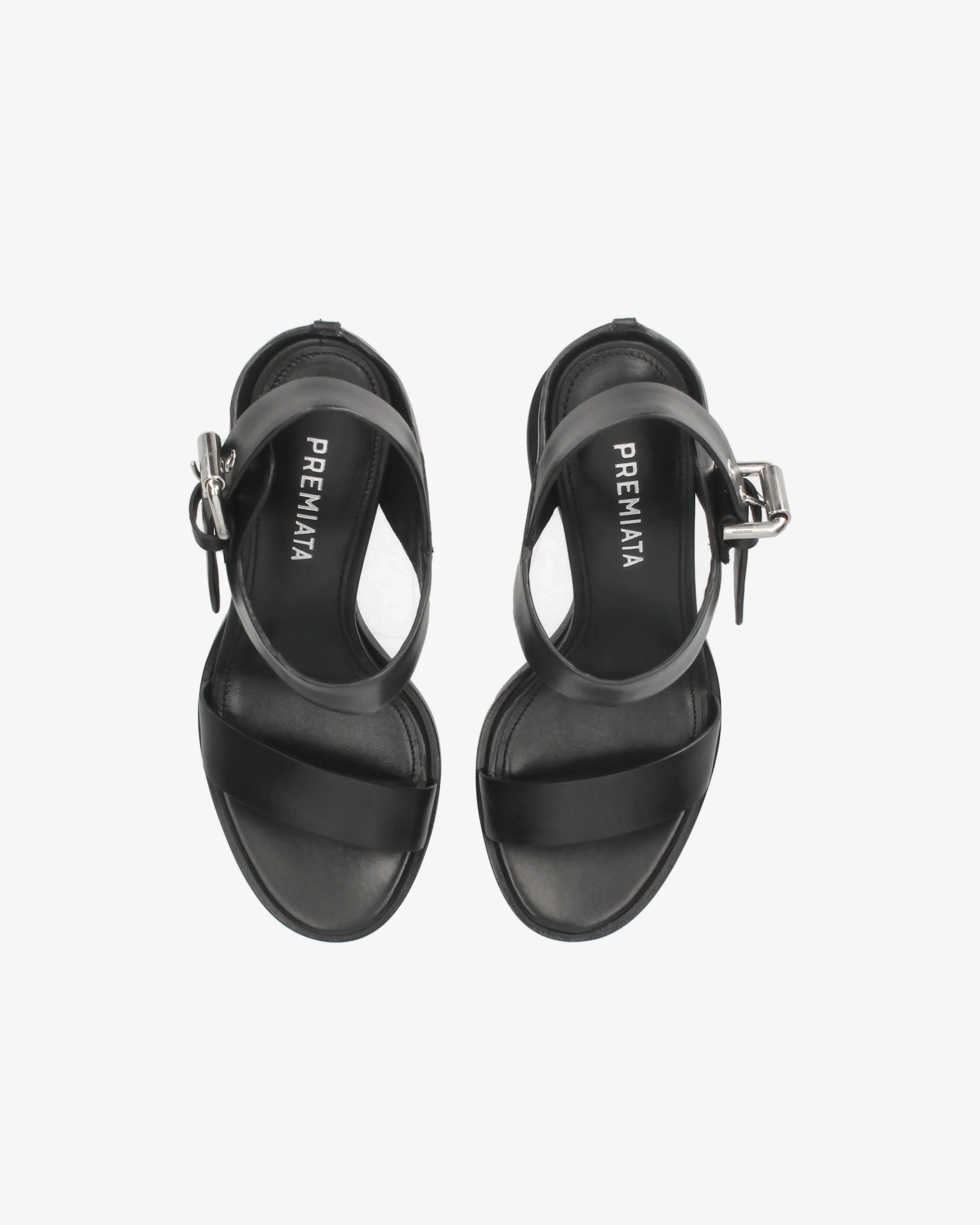 Minimal Calf Sandal with Integrated Heel