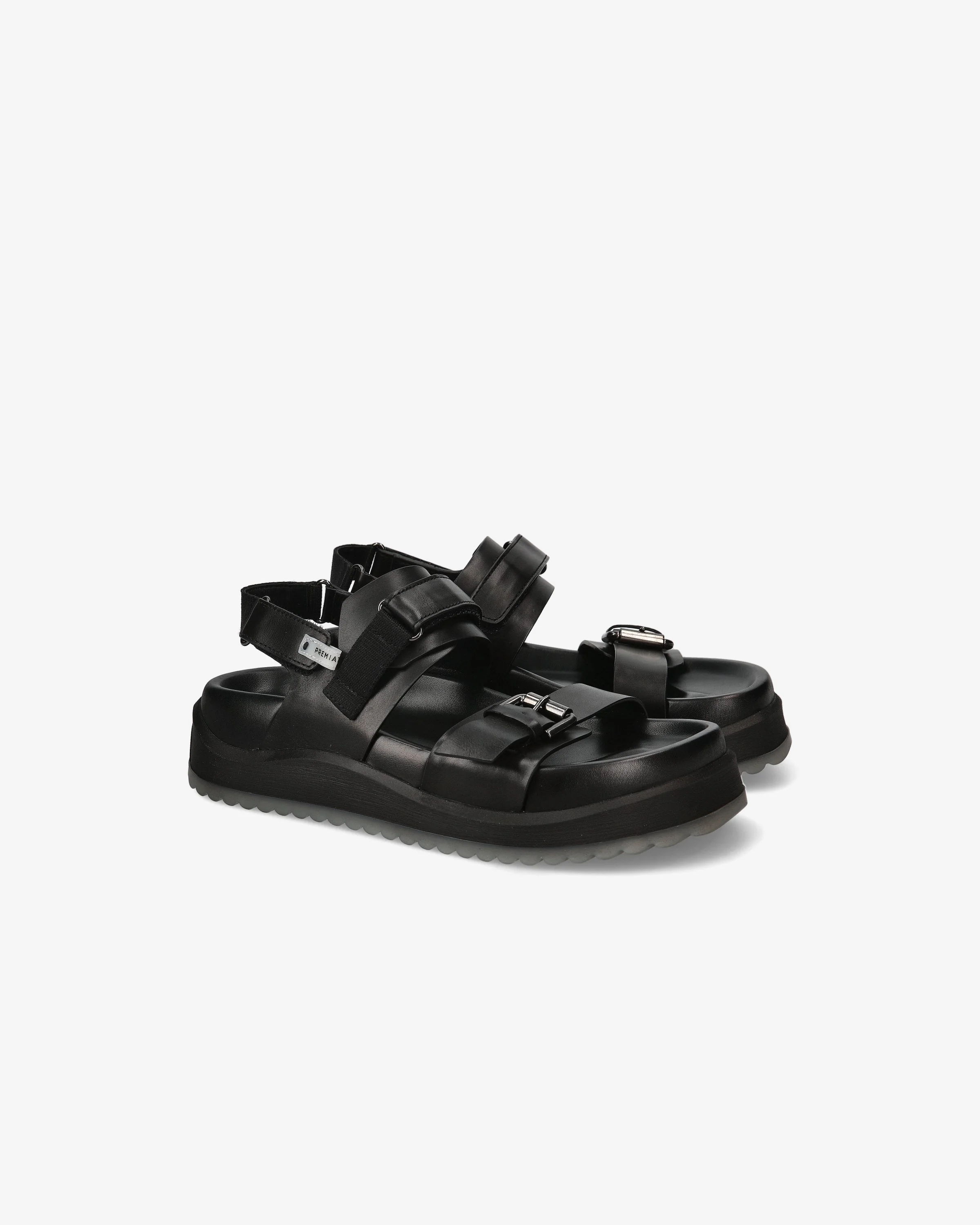 Sandali Platform in Pelle