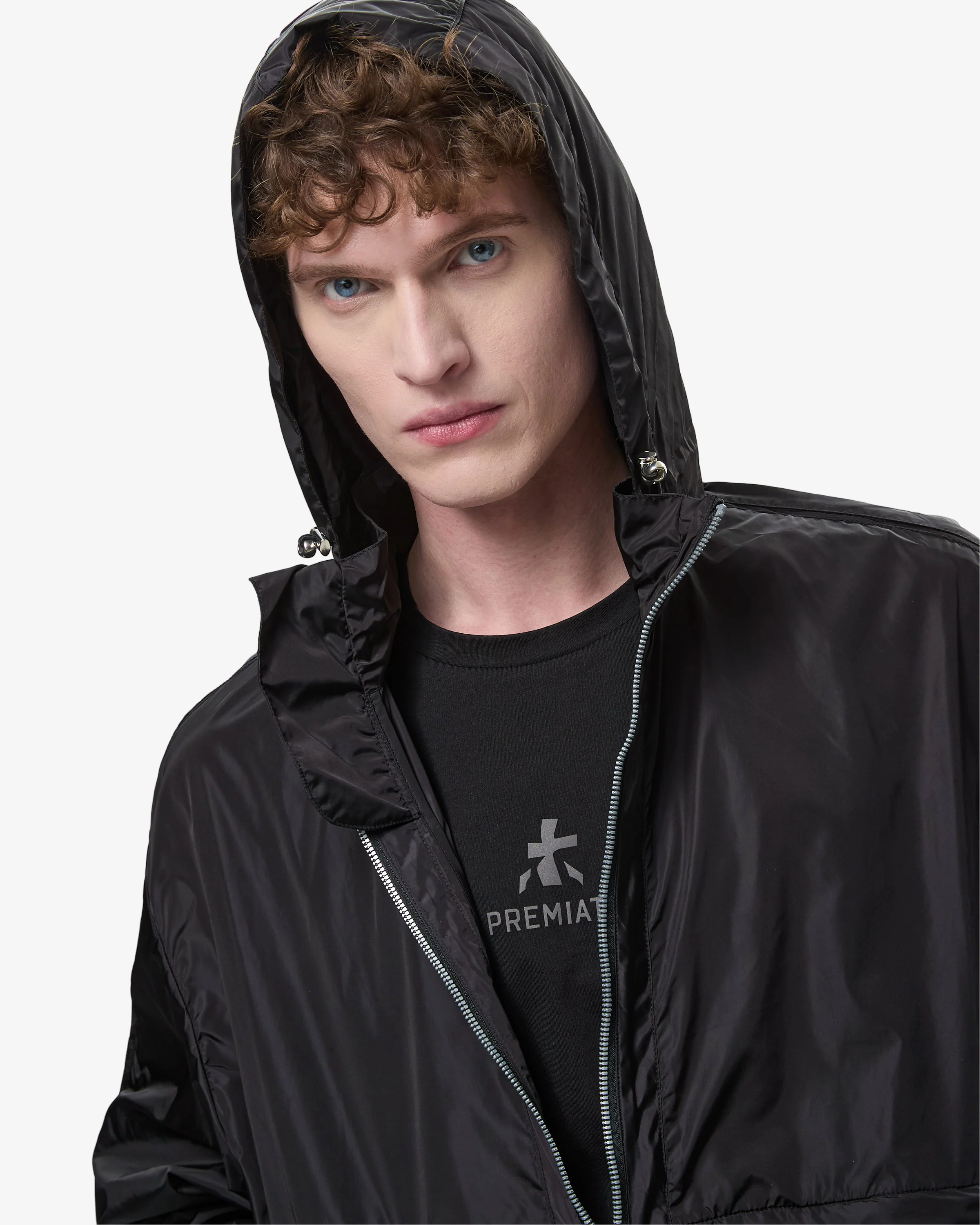 Light Nylon Wind Jacket Black