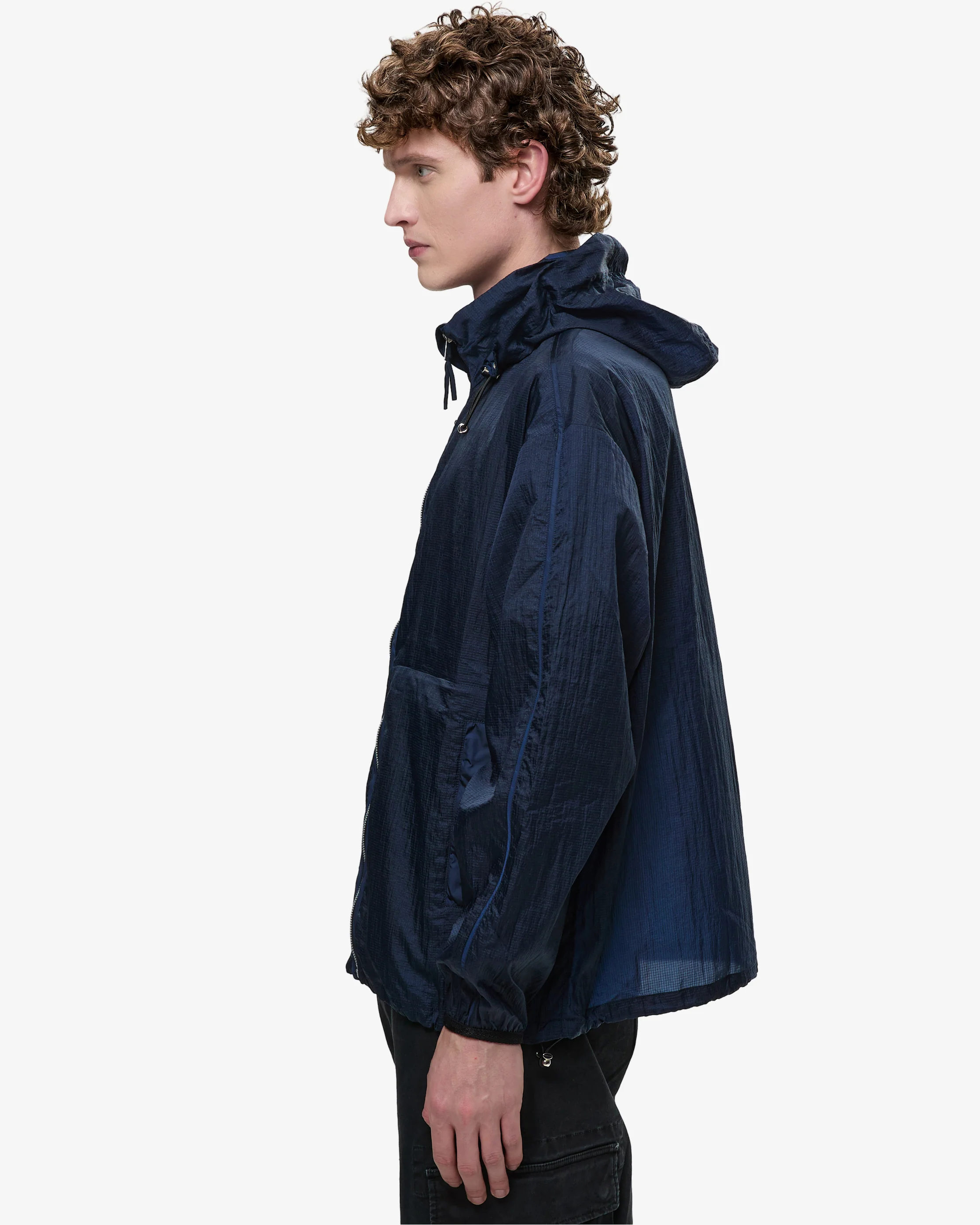 Blue Ripstop Windbreaker Jacket