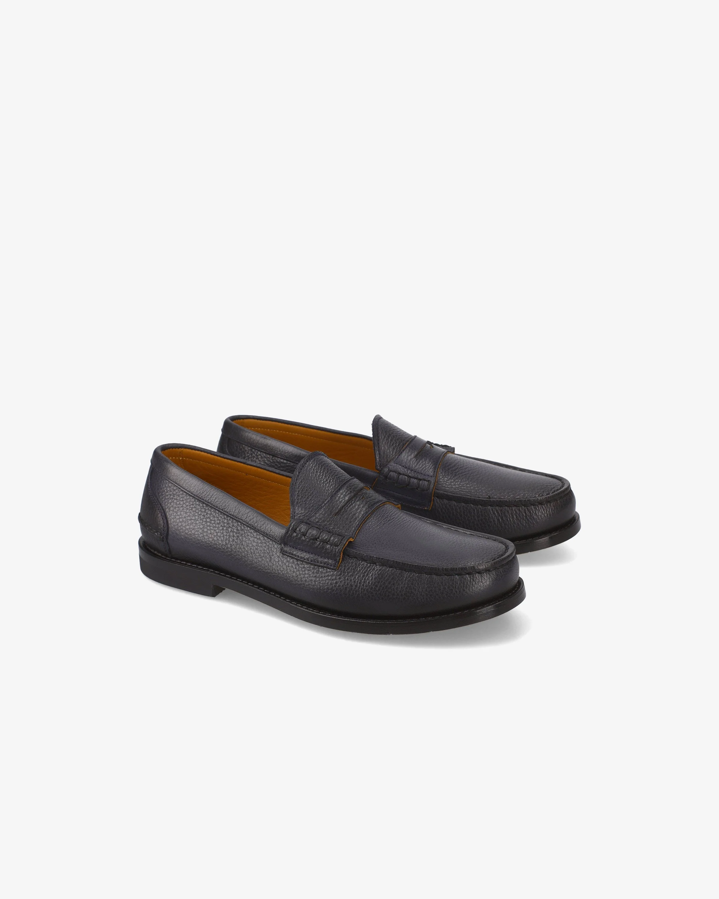 Calfskin Leather Loafer with Leather Sole