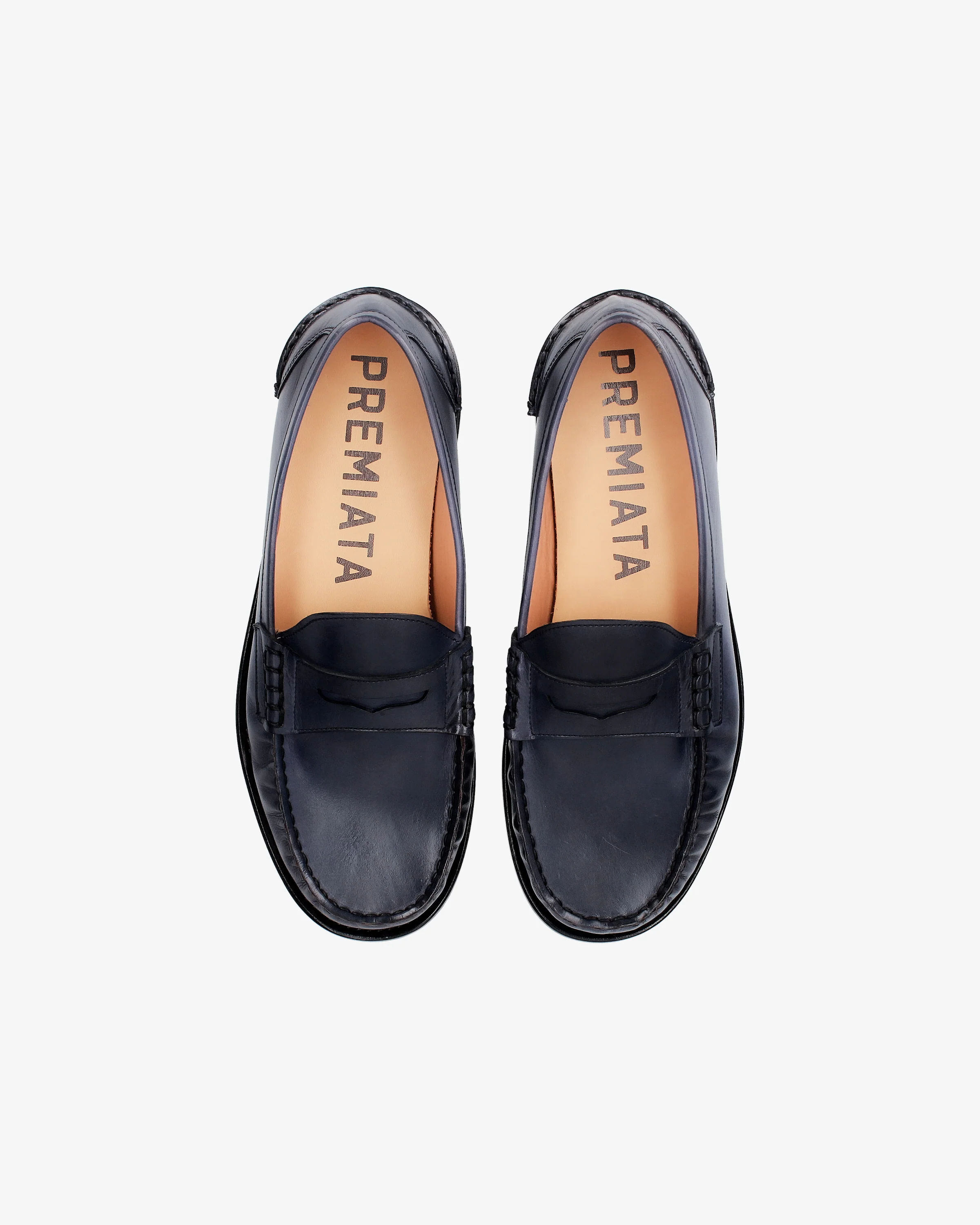 Calfskin Leather Loafer with Leather Sole