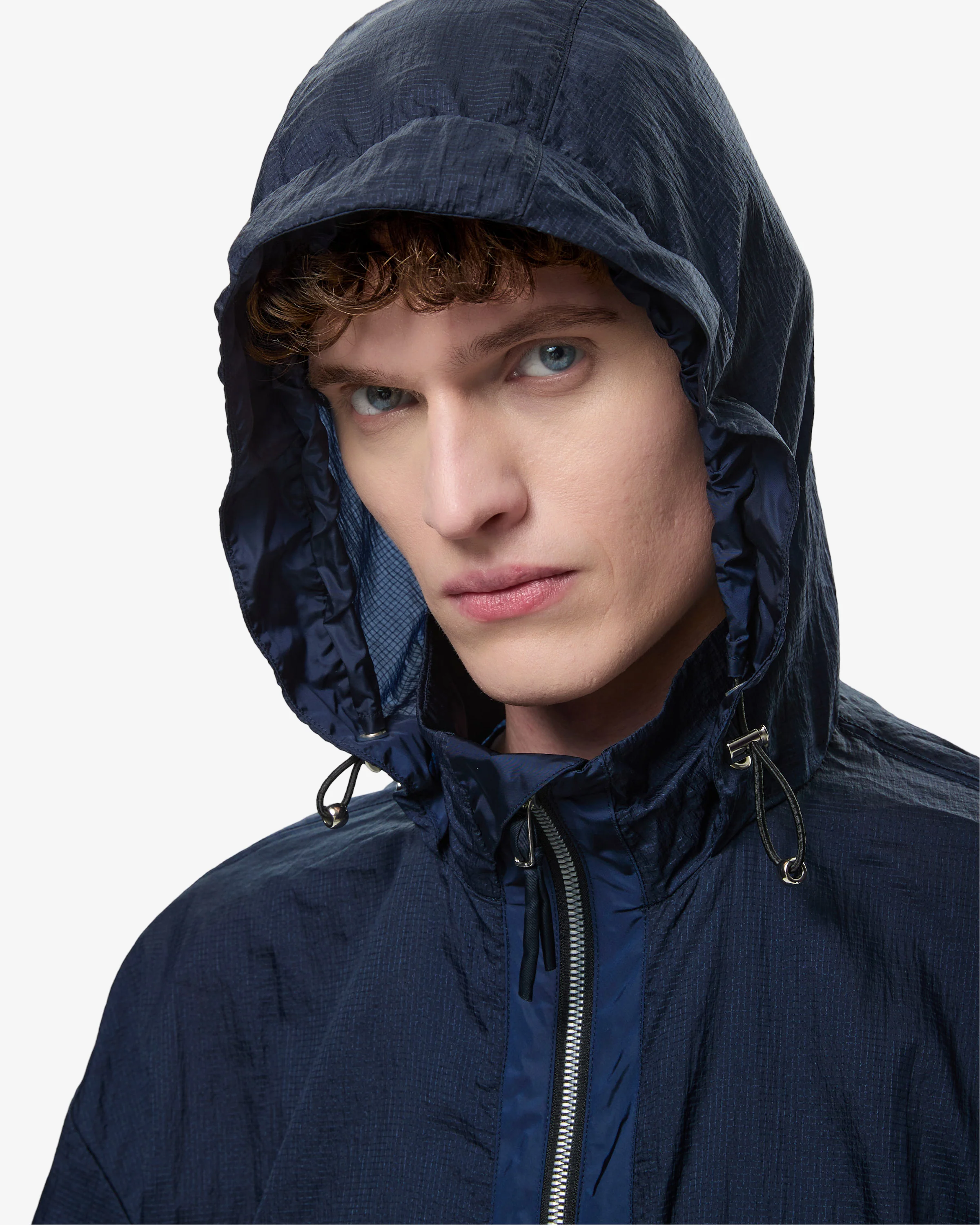 Blue Ripstop Windbreaker Jacket