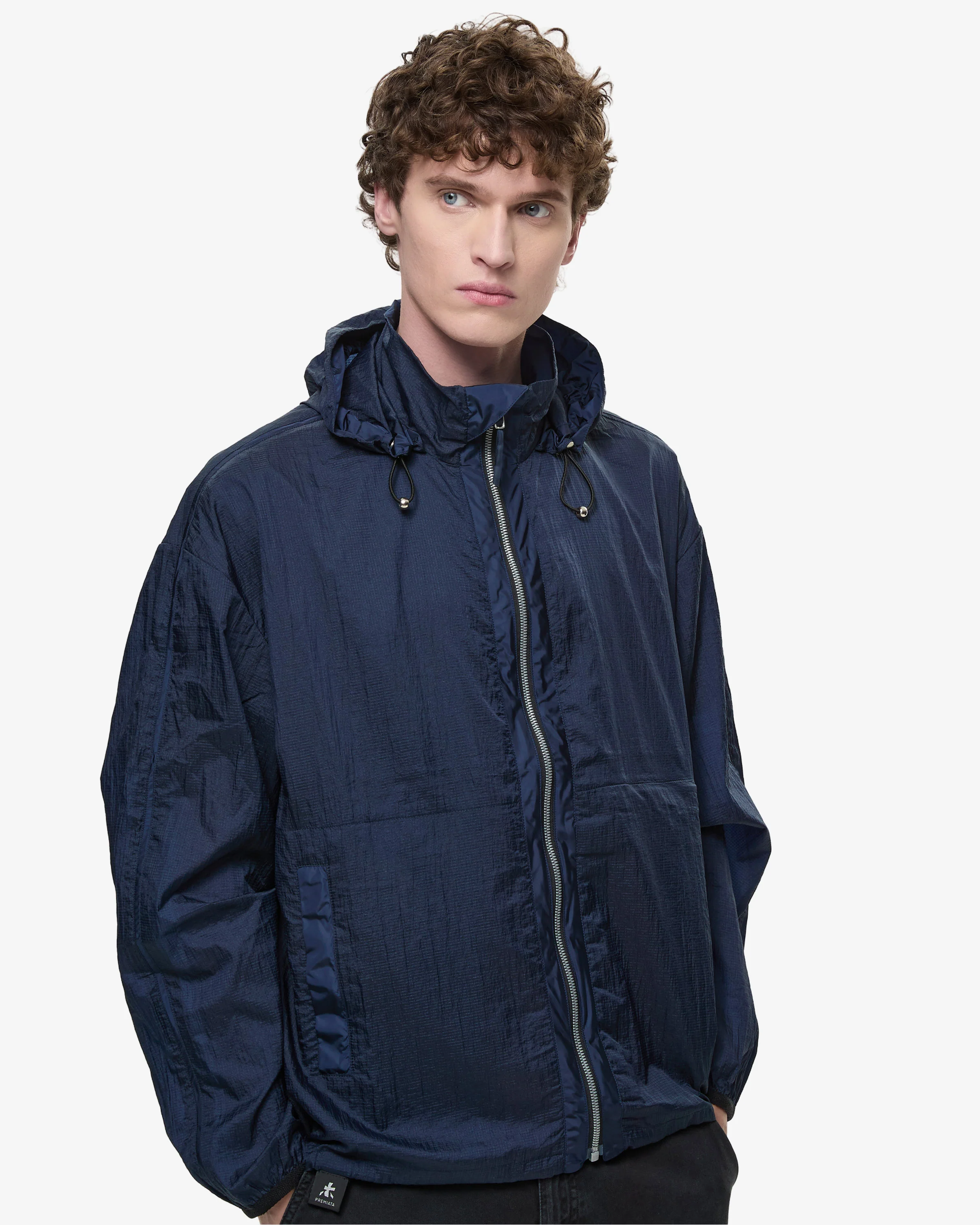 Blue Ripstop Windbreaker Jacket
