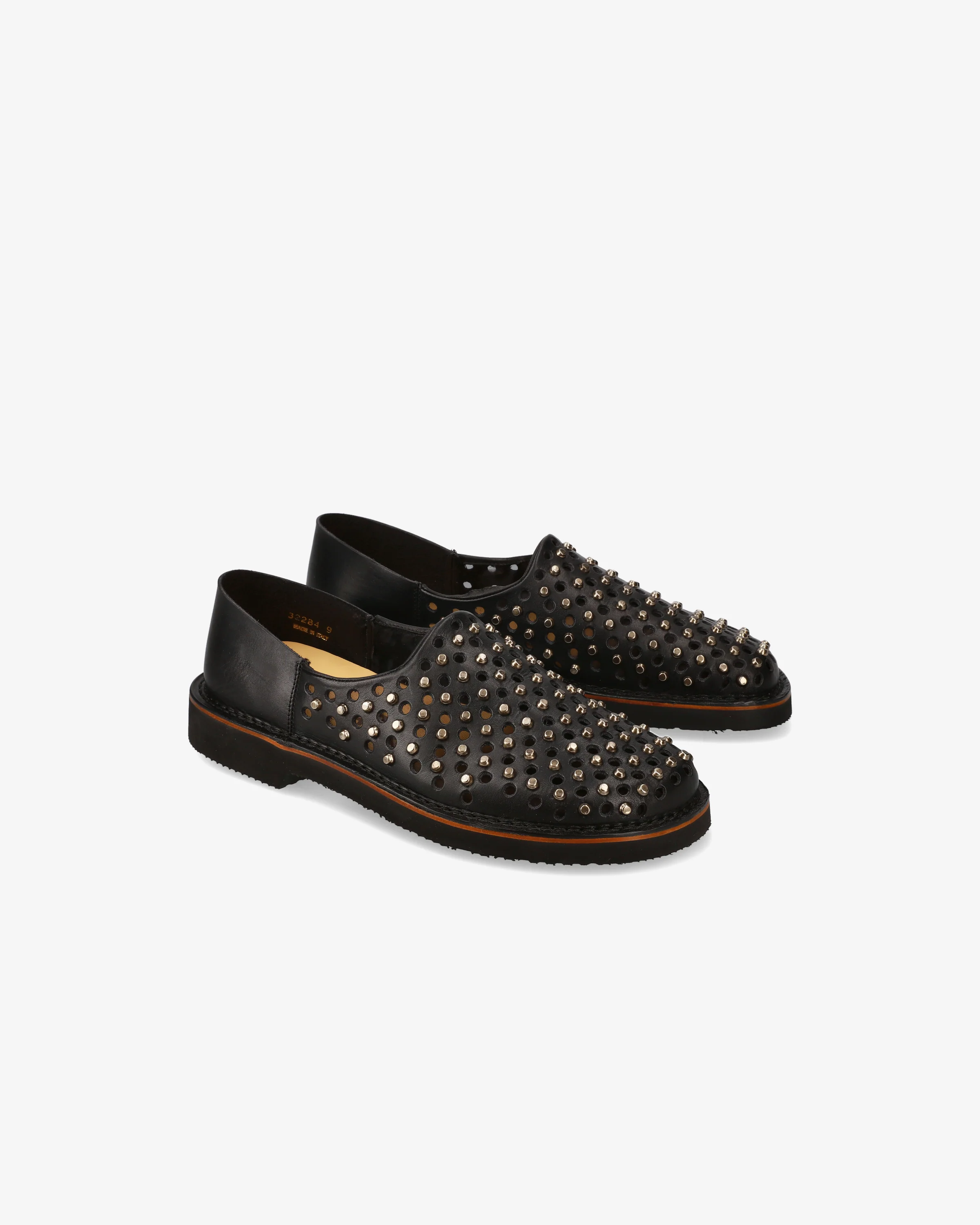 Slip-On with Studs and Gunmetal Finish