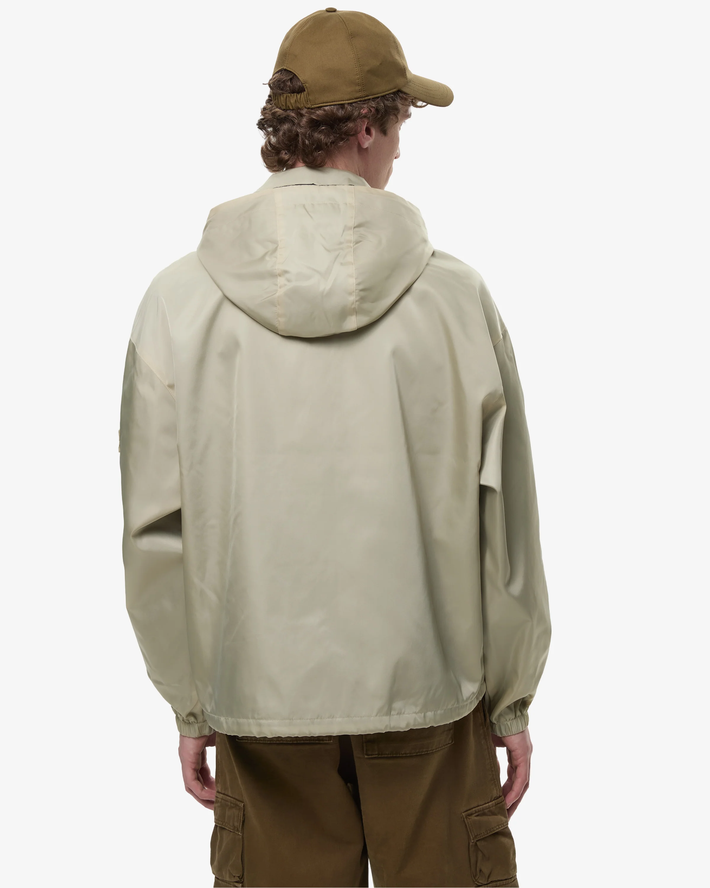 Blouson with Removable Hood Green