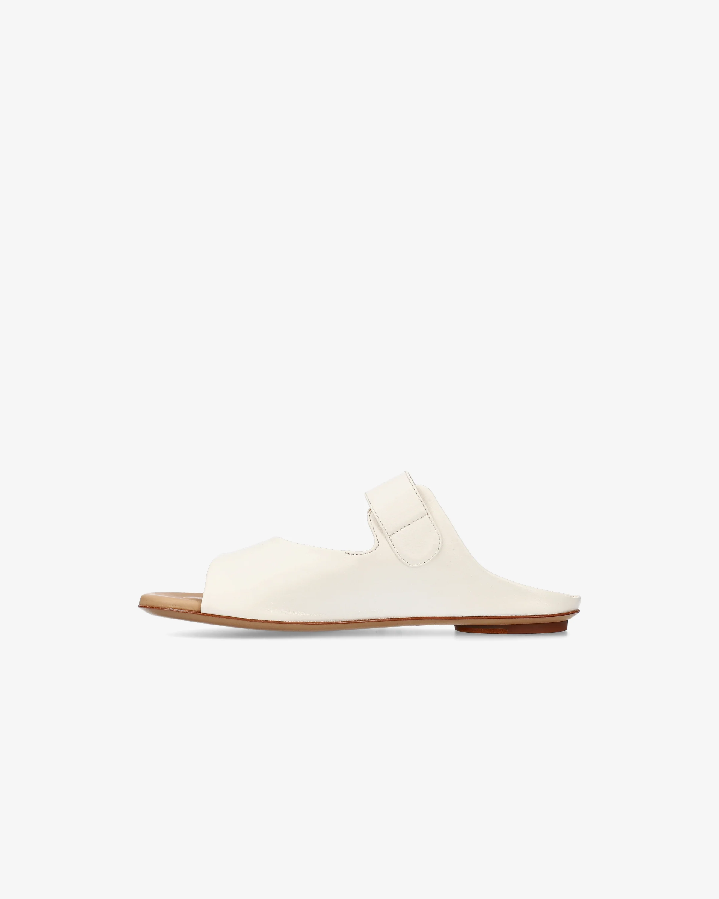 Bebè Sabot with Suede Buckle and Island Flat Heel