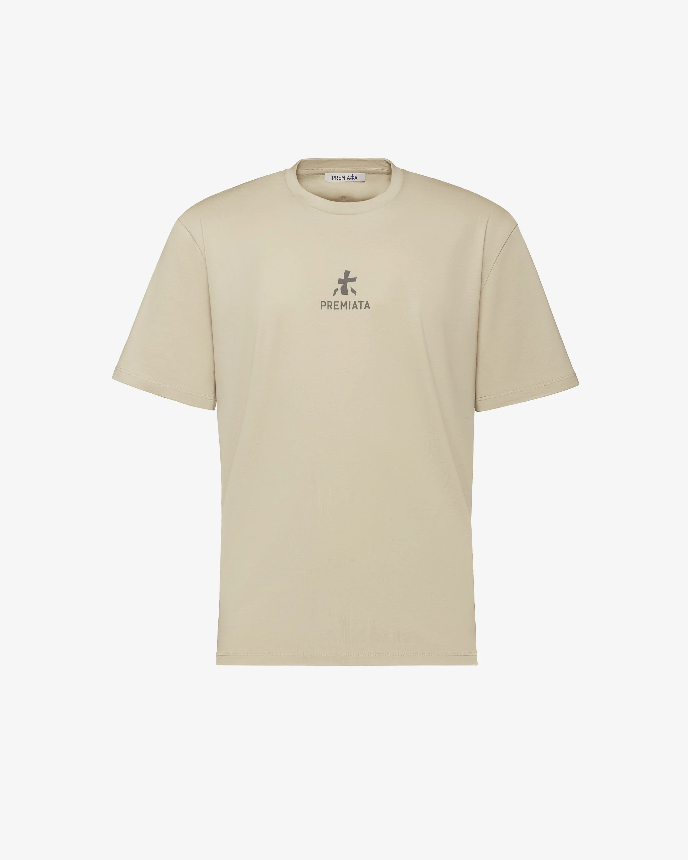 Cotton T-Shirt with Bonded Details and Hot Finish Green