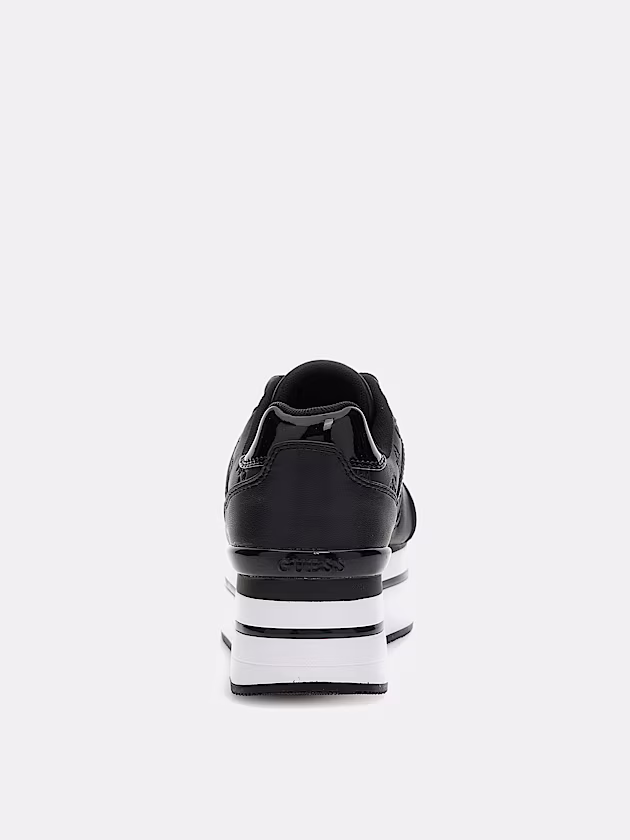 Hansini embossed logo running shoe - GUESS