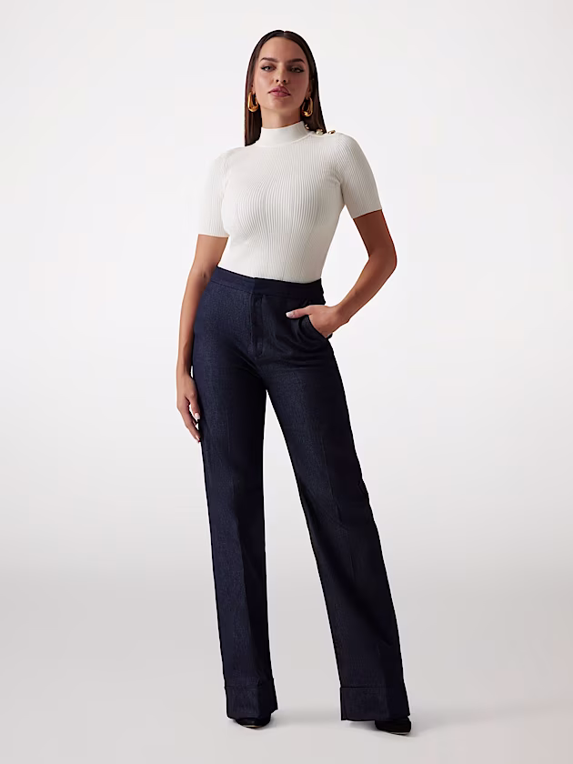 Marciano ribbed sweater top - GUESS