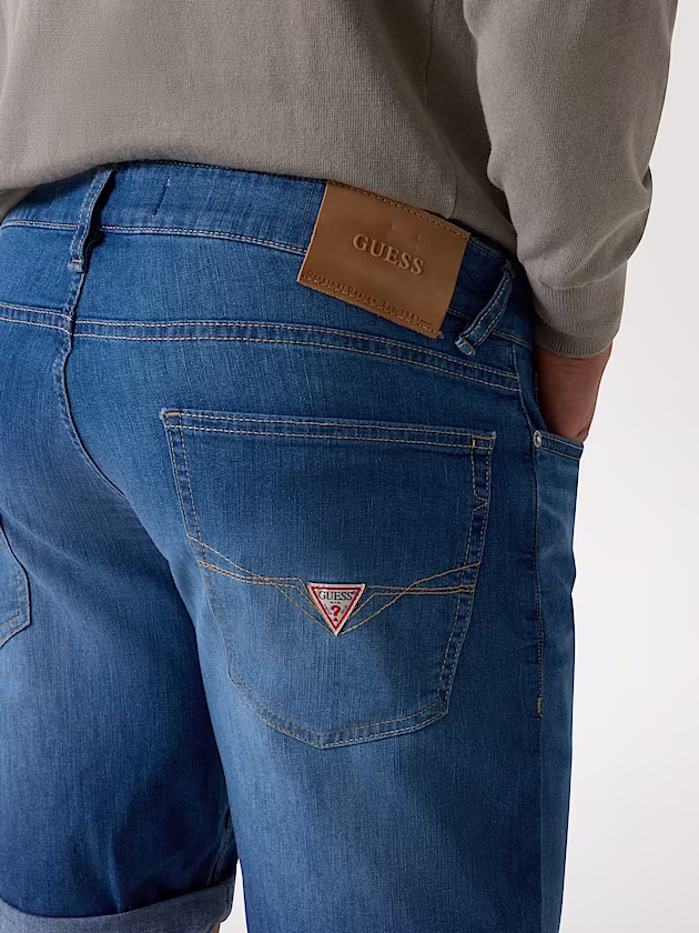 Slim-fit denim shorts - GUESS