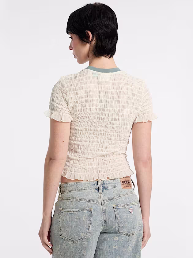 Smocked t-shirt - GUESS