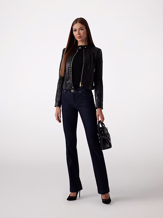 Marciano faux-leather biker jacket - GUESS