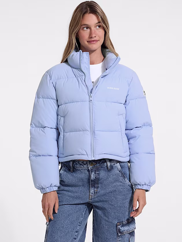 Crop Puffer Jacket - GUESS