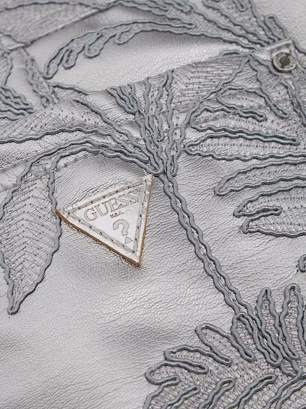 Embroidered faux-leather pants - GUESS