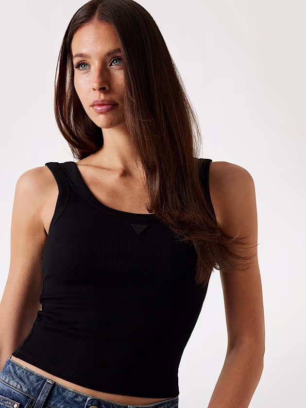 Rib-knit tank top - GUESS
