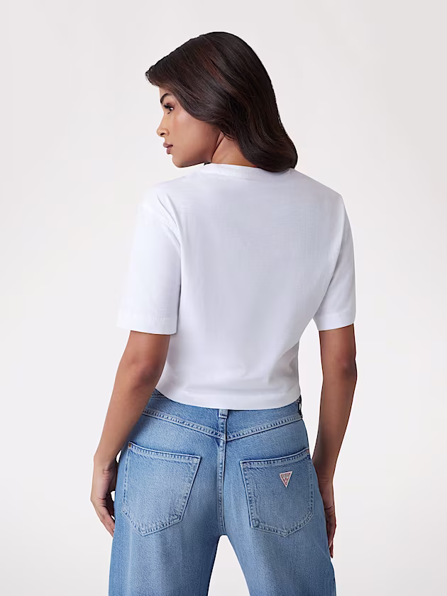 Cropped boxy T-shirt - GUESS