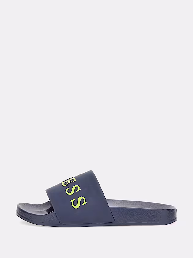Front logo beach slippers - GUESS
