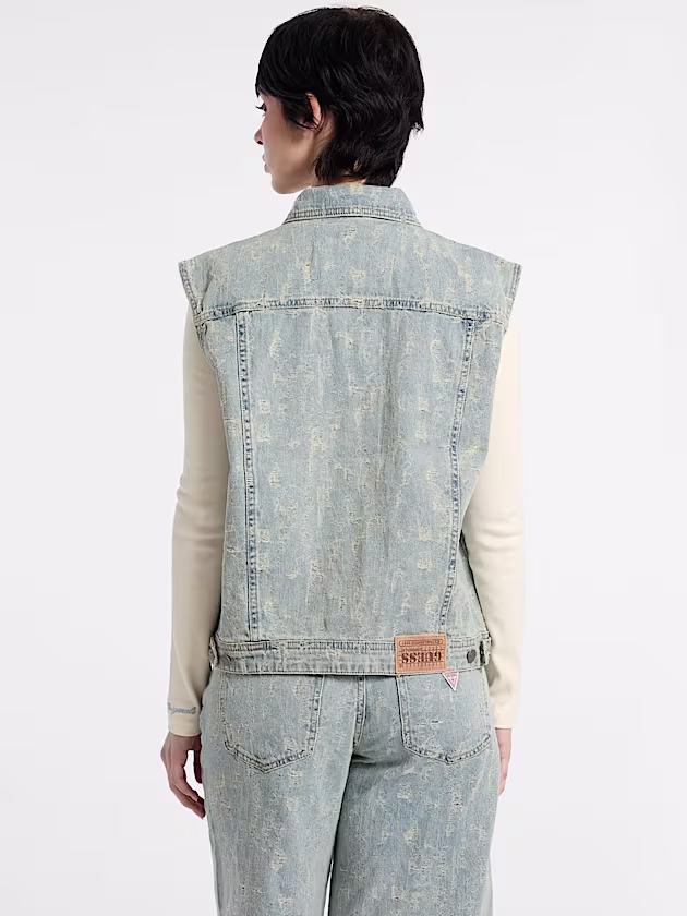 Denim trucker vest - GUESS