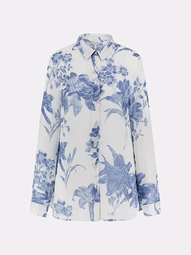 Floral-print chiffon blouse - GUESS