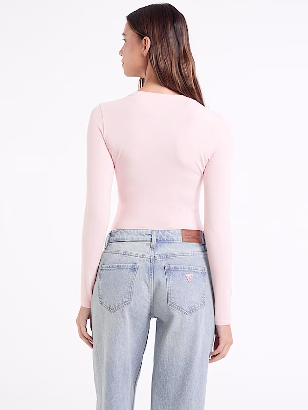 Embroidered Logo Bodysuit - GUESS