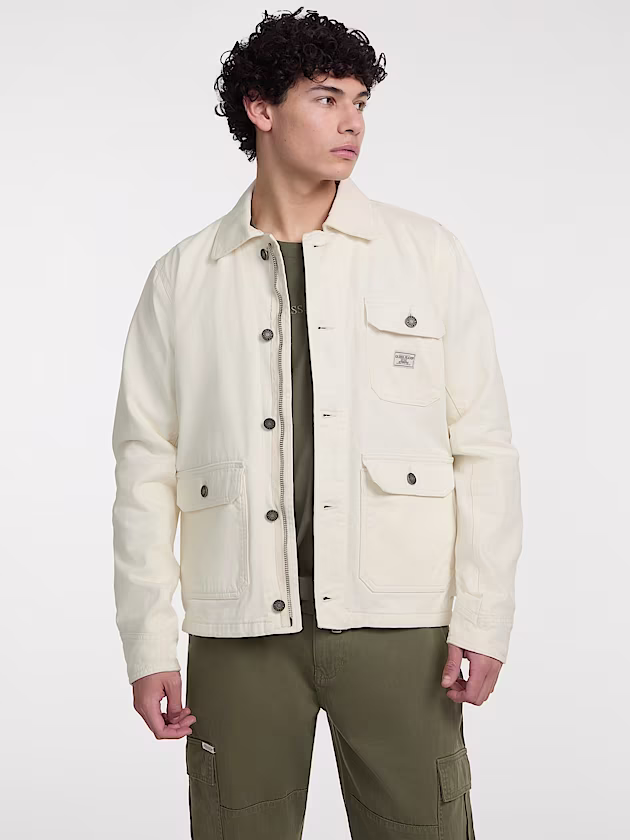 Pockets twill jacket - GUESS