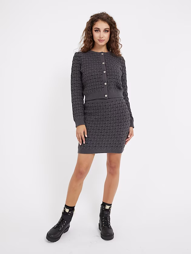 Cross stitch sweater mini skirt - GUESS