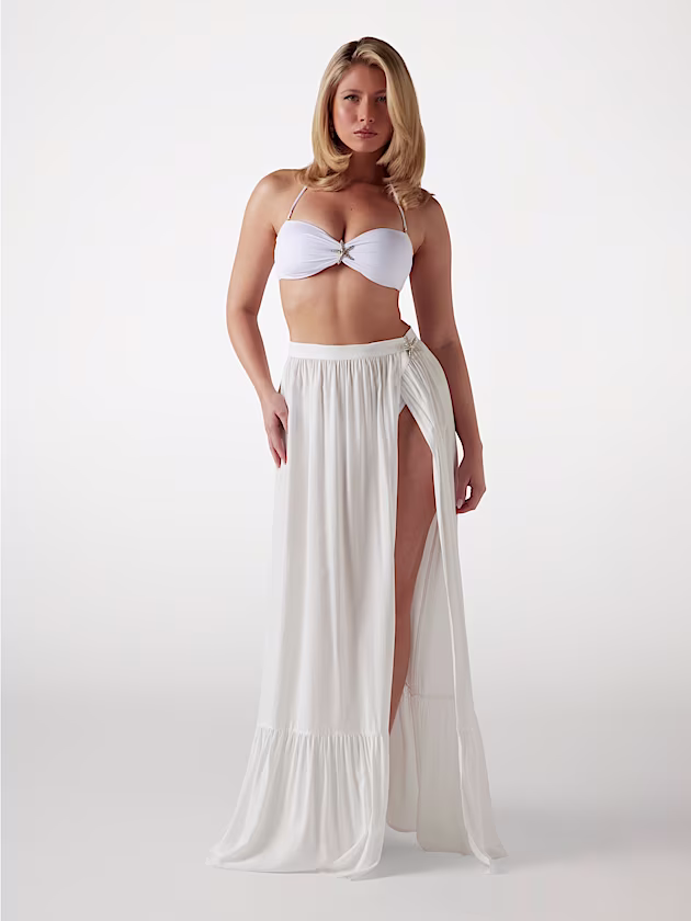 Flowing flounced skirt - GUESS