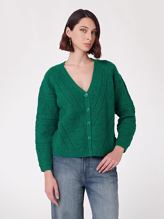 Alpaca wool-blend cardigan - GUESS