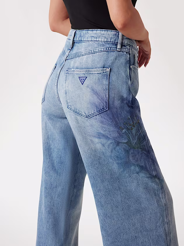 Bellflower printed jeans - GUESS