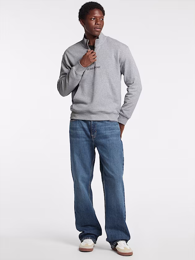 Half-Zip Logo Sweater - GUESS