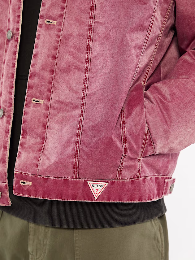 Nylon trucker jacket - GUESS