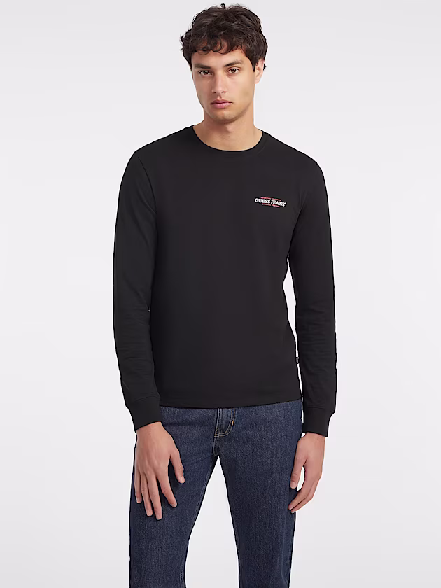 Slim American Tradition Long-Sleeve Tee - GUESS