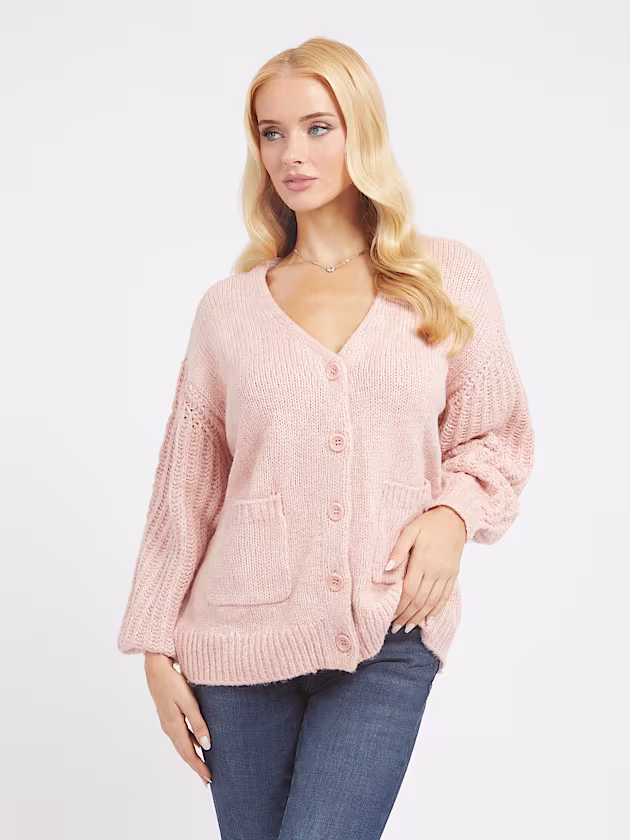Front pockets cardigan - GUESS