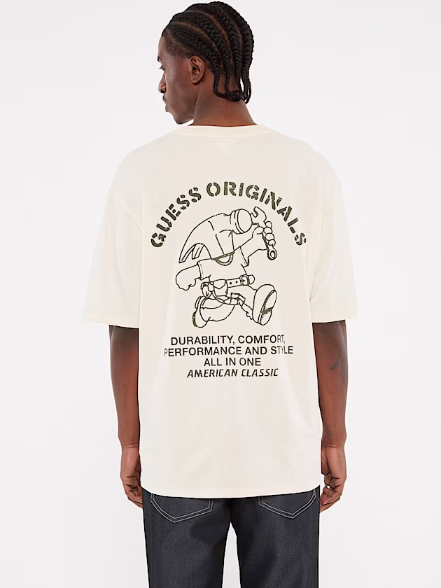 Carpenter Crewneck Tee - GUESS