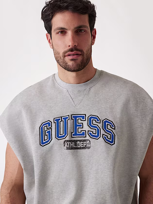 Logo sleeveless sweatshirt - GUESS