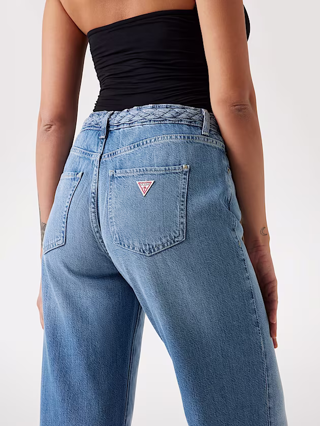 Braided wide leg jeans - GUESS
