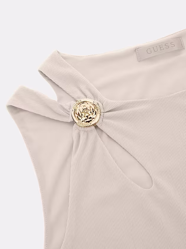 Crop top with cutout details - GUESS