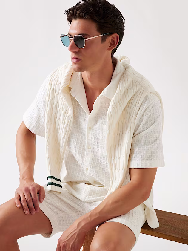 Checked texture shirt - GUESS