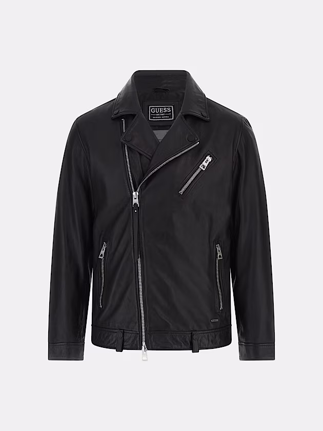 Genuine leather jacket - GUESS