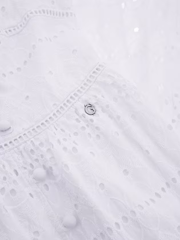 Long broderie anglaise dress - GUESS