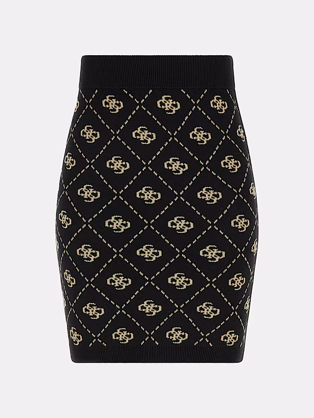 4G logo wool blend mini skirt - GUESS