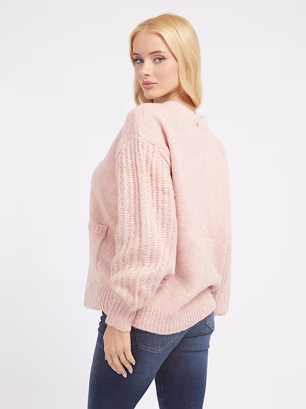 Front pockets cardigan - GUESS